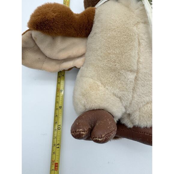 VTG 1990 Disney Store Winnie The Pooh Owl Plush Toy Stuffed Animal 11” Flowers - Picture 9 of 9